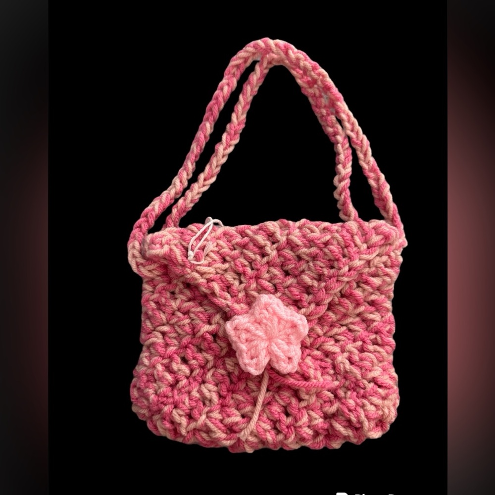 Handmade crochet handbag